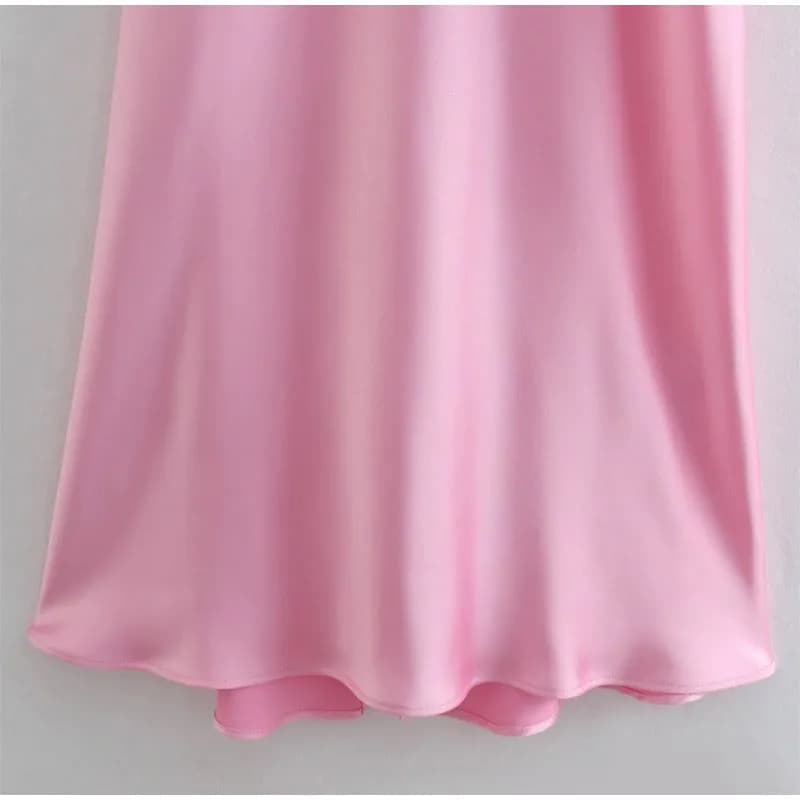 image-Women Camis Satin Long Dresses Elegant Sleeveless Slip Holiday Party Dresses Sexy Casual Backless Summer Dresses
