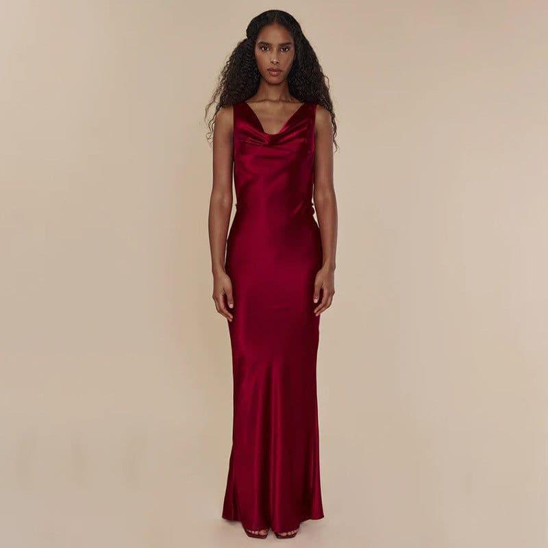 image-Women's Clothing Banquet Style Evening Lace Up Long Dress