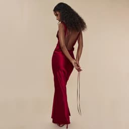 image-Women's Clothing Banquet Style Evening Lace Up Long Dress