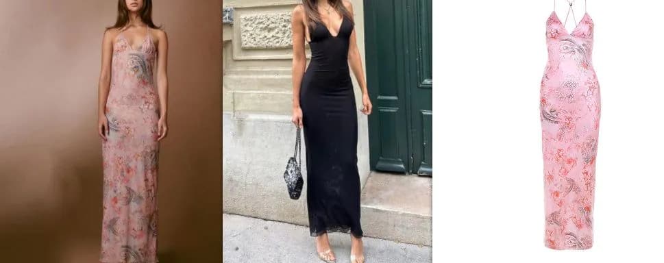 image-Floral Print Halter Spaghetti Straps Dress Sexy Slim Butterfly Back Dressess Spring Summer Womens Clothing