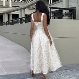 image-Women's Sleeveless Tassel Dress