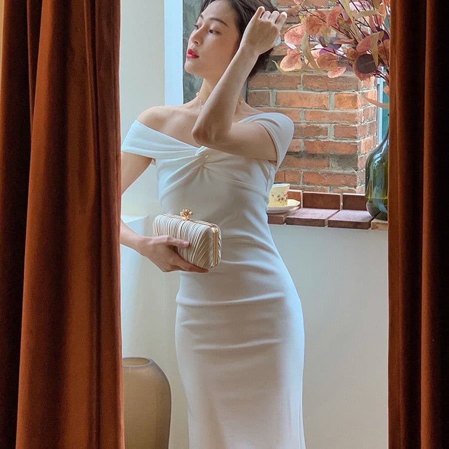 image-French Style Slim Fit Socialite Elegant Evening Dress Skirt Female Early Spring And Summer