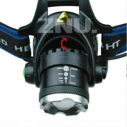 image-T6 Headlamp Rechargeable 350000LM LED Zoom Headlight Head Torch USB Line New UK