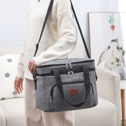 image-24L Insulated Cooling Picnic Travel Camping Cooler Bag Lunch Foods Ice Drink UK