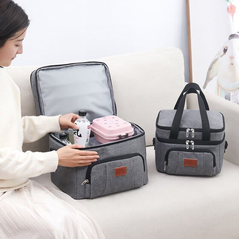 image-24L Insulated Cooling Picnic Travel Camping Cooler Bag Lunch Foods Ice Drink UK