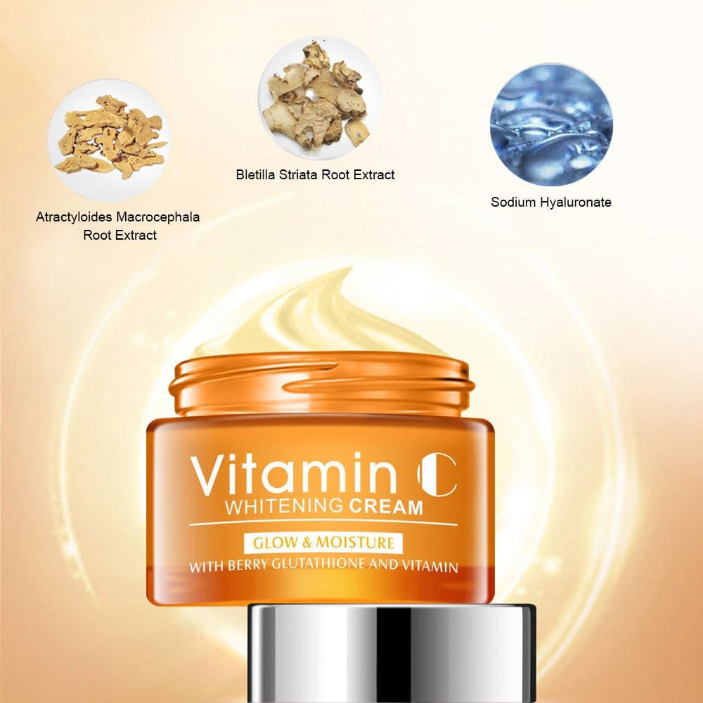 image-Lighten and Brighten Skin Tone Moisturizing Vitamin C Cream