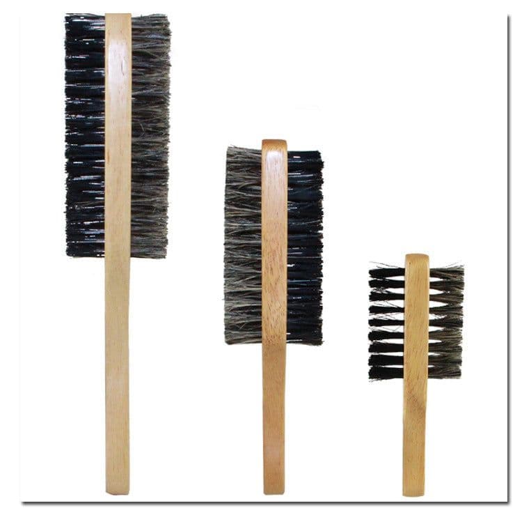 image-Men's Beard Brush Double-sided Facial Hair Brush Shaving Com