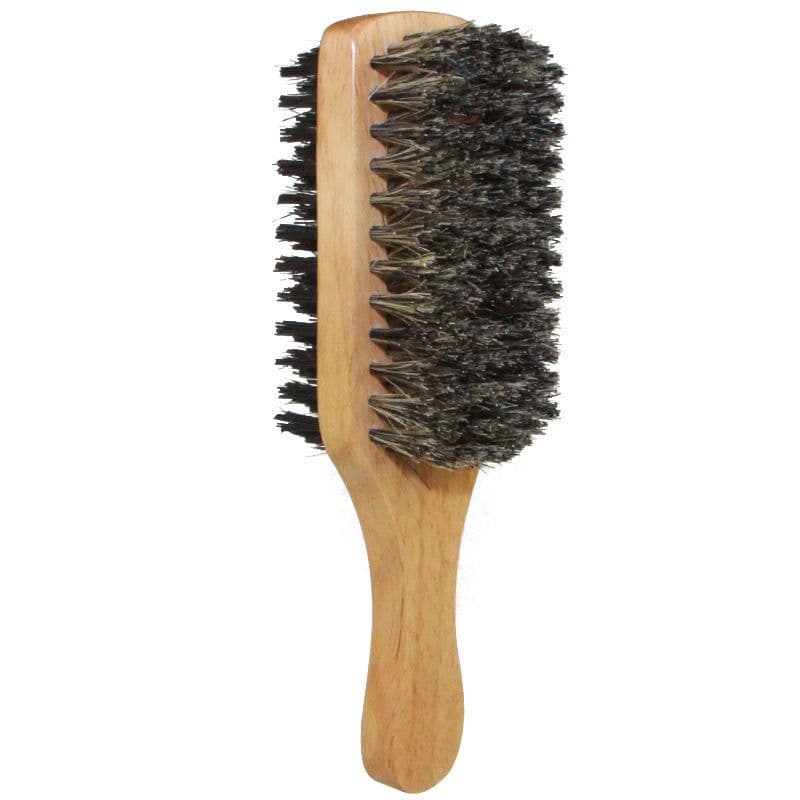 image-Men's Beard Brush Double-sided Facial Hair Brush Shaving Com