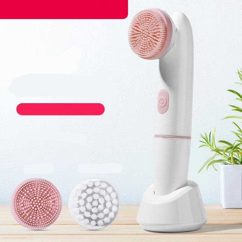 image-Electric Silicone Facial Cleanser, Facial Cleansing Brush, Beauty Instrument Pore Cleaner