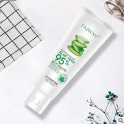 image-Aloe Vera Face Cream, Soothing Gel, Skin Care, Acne Remove, After Sun Day Moisturizing Lotion, Skin Repair, 60G