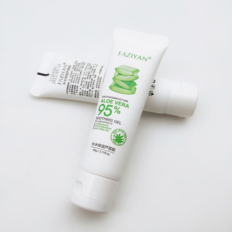 image-Aloe Vera Face Cream, Soothing Gel, Skin Care, Acne Remove, After Sun Day Moisturizing Lotion, Skin Repair, 60G