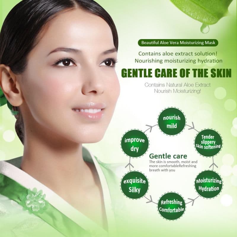 image-Beautiful Image Aloe Facial Mask Moisturizing Natural Aloe Vera Gel Cosmetic Care