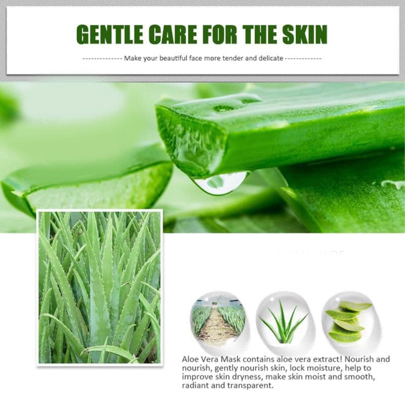 image-Beautiful Image Aloe Facial Mask Moisturizing Natural Aloe Vera Gel Cosmetic Care