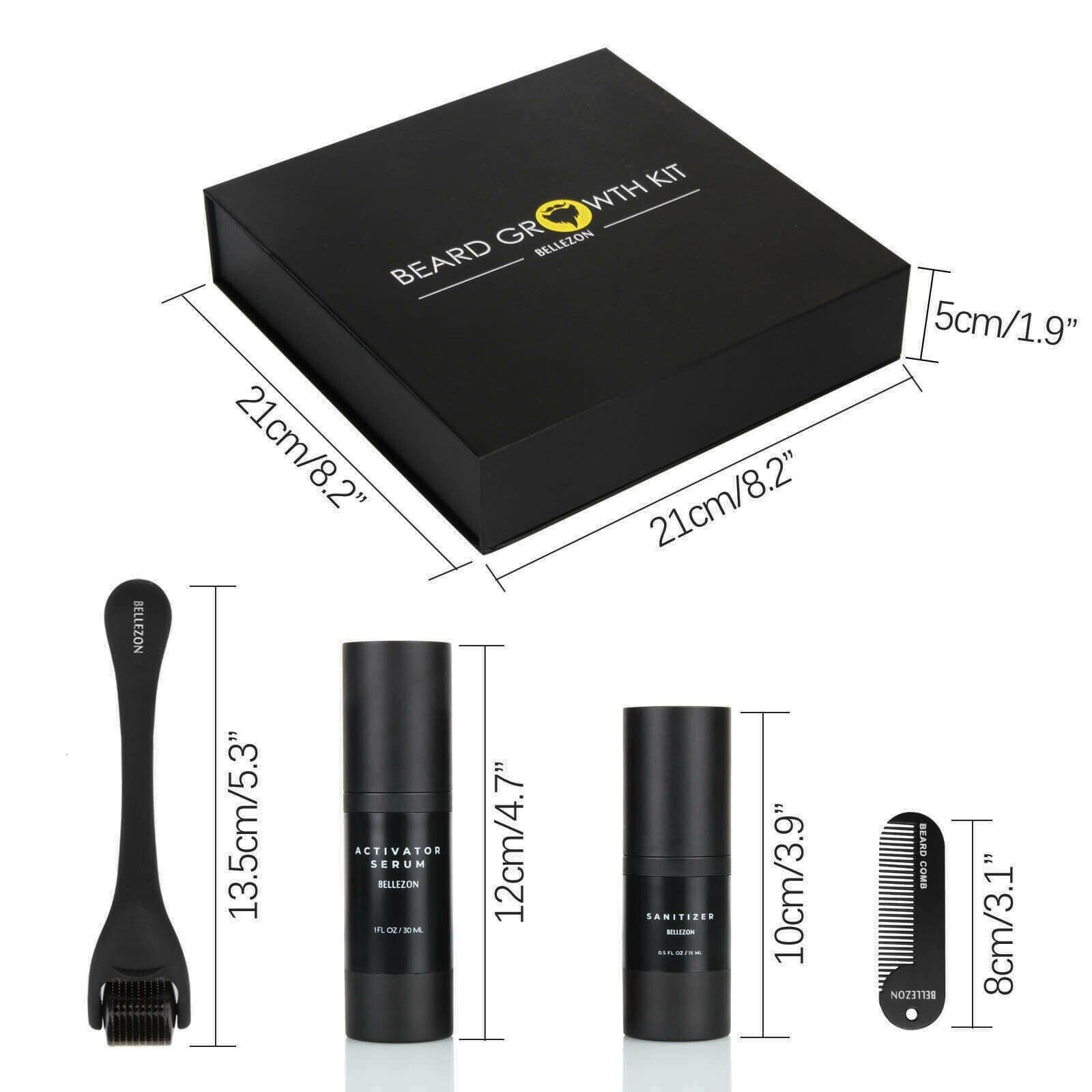 image-BELLEZON Beard Care Kit Nourishing And Care Hair And Beard Kit From Stock