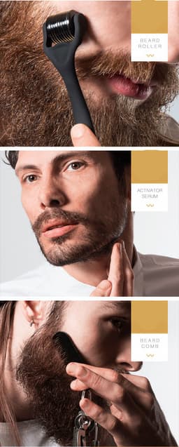 image-BELLEZON Beard Care Kit Nourishing And Care Hair And Beard Kit From Stock