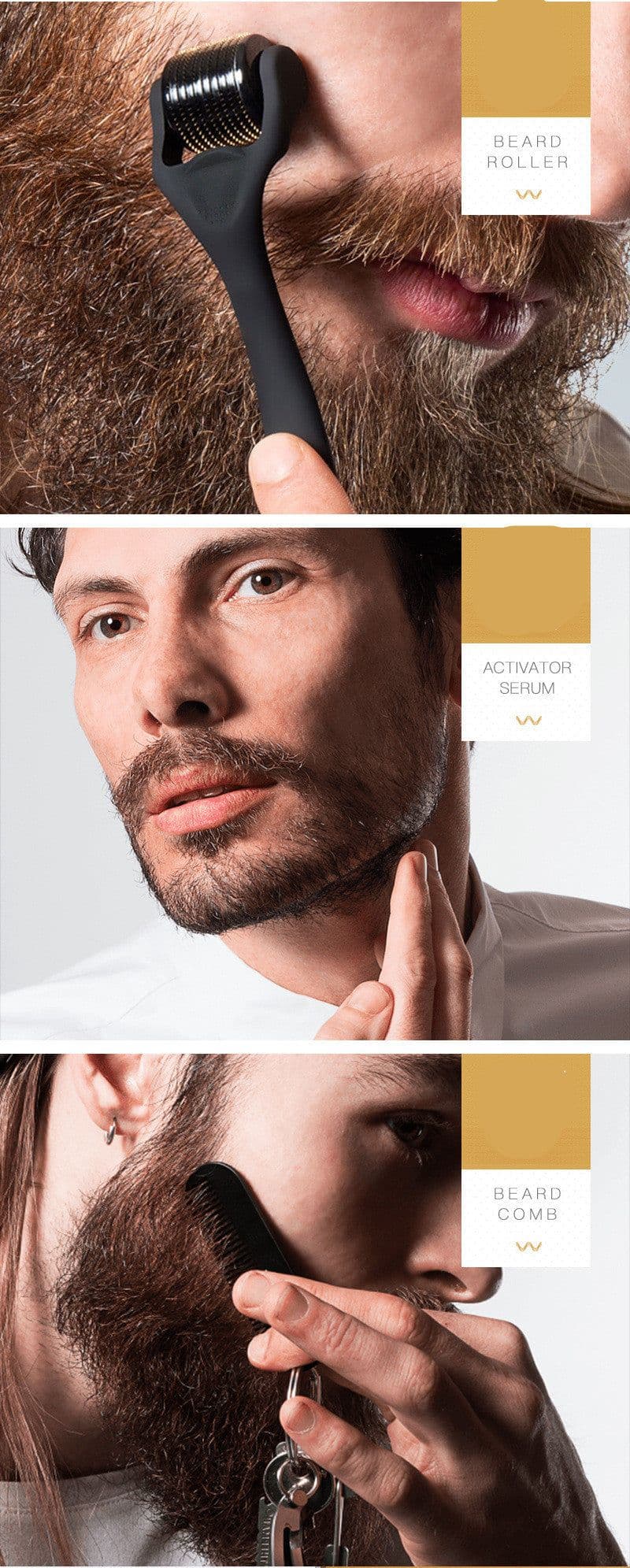 image-BELLEZON Beard Care Kit Nourishing And Care Hair And Beard Kit From Stock