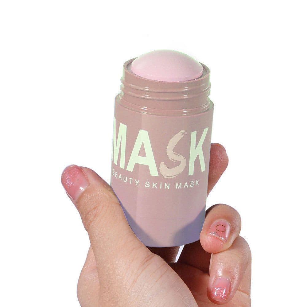 image-Moisturizing Cleansing Natural Organic Pink Clay Facial Mask Stick