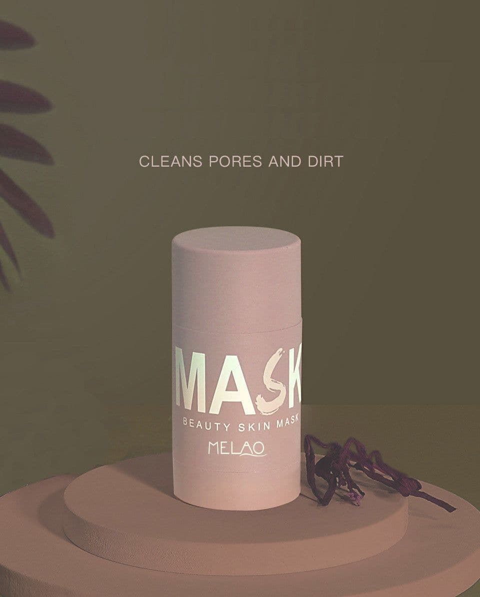 image-Moisturizing Cleansing Natural Organic Pink Clay Facial Mask Stick