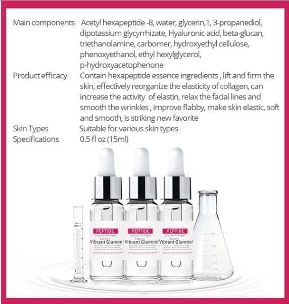 image-Vibrant Glamour Peptide Collagen Facial Serum To Tighten And Reduce Fine Lines