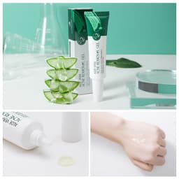 image-Aloe Acne Treatment Gel Face Cream Serum Anti Acne Scar Cream Shrink Pores Moisturizing Oil Control Soothing Skin Care