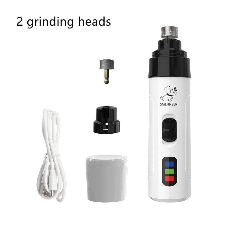 image-Pet Nail Polisher Electric Manicure Usb Charging Nail Clippers Cat Teddy Nail Scissors Cleaning Supplies