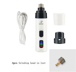 image-Pet Nail Polisher Electric Manicure Usb Charging Nail Clippers Cat Teddy Nail Scissors Cleaning Supplies