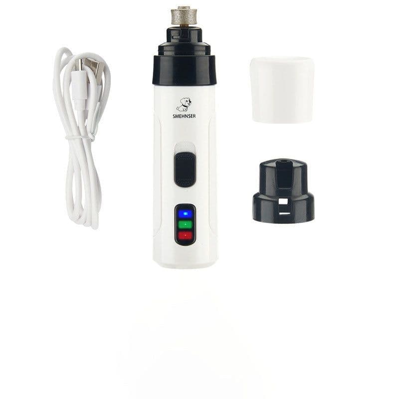image-Pet Nail Polisher Electric Manicure Usb Charging Nail Clippers Cat Teddy Nail Scissors Cleaning Supplies