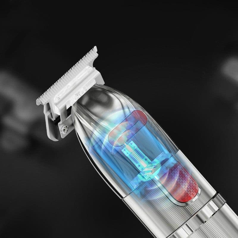 image-Akimei M6 Oil Head Electric Hair Clipper Bald Head Electric Hair Clipper Rechargeable Retro Engraving Professional Hair Salon