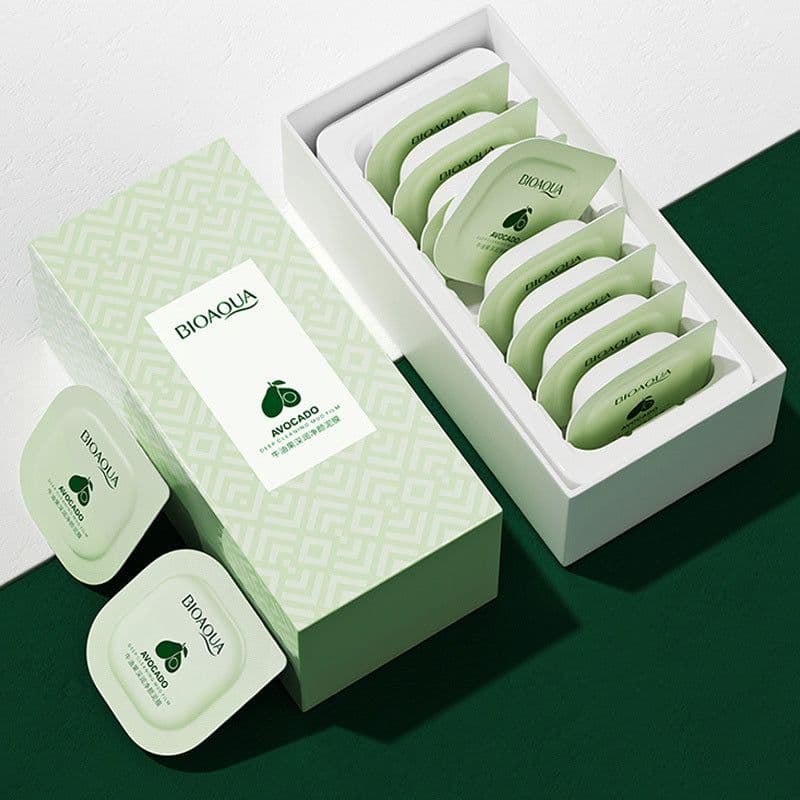 image-Korea Mud Mask Avocado Student Party Seaweed Mask Moisturizing Whitening Cleansing Pores