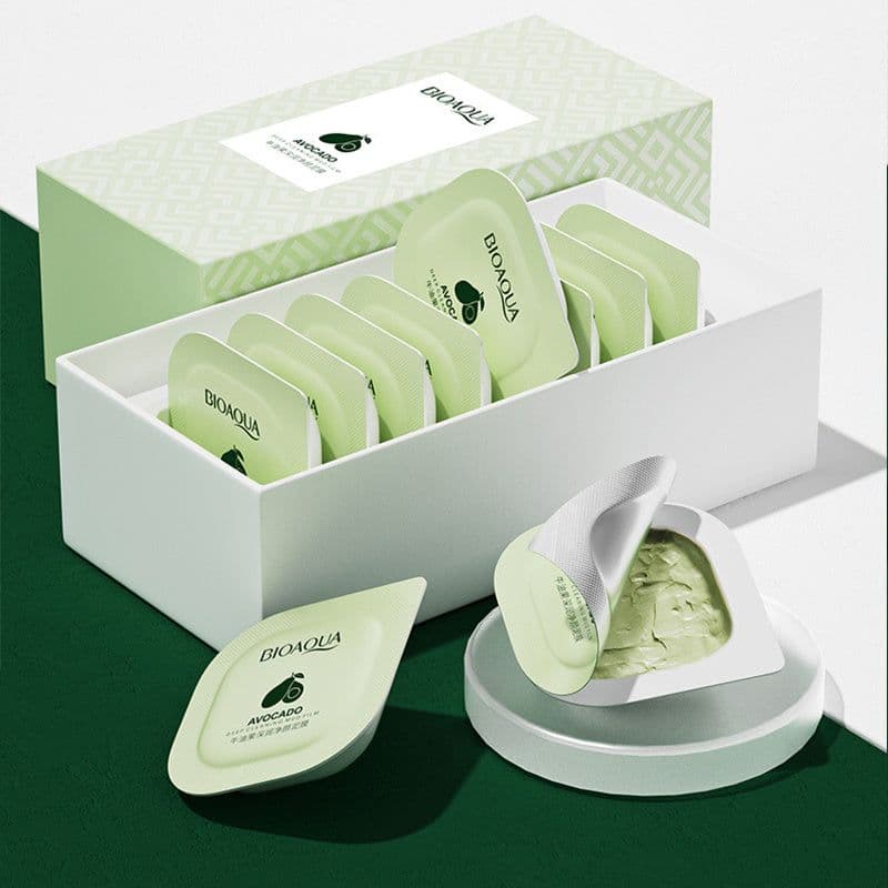 image-Korea Mud Mask Avocado Student Party Seaweed Mask Moisturizing Whitening Cleansing Pores