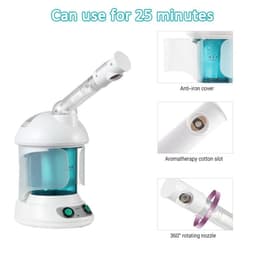 image-Portable Vapour Ozone Vaporizador Facial Steamer Face Care Skin Relax Moisturizer Beauty Aroma Herbal Steaming Face Spa Device