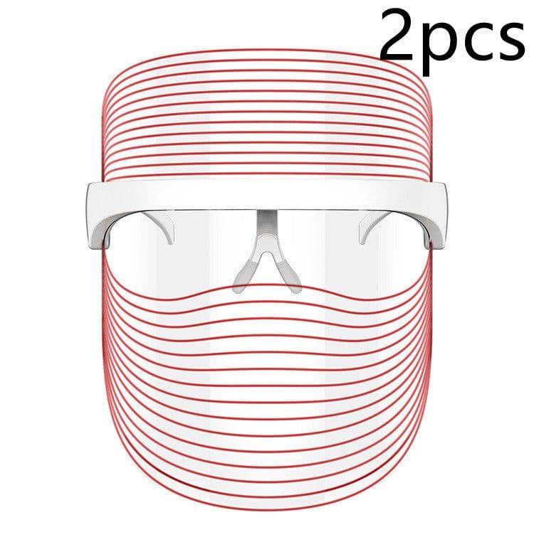 image-7 Color LED Mask Red Light Therapy Skin Rejuvenation Massager Beauty Home Skin Face Whitening Anti Aging SPA Device