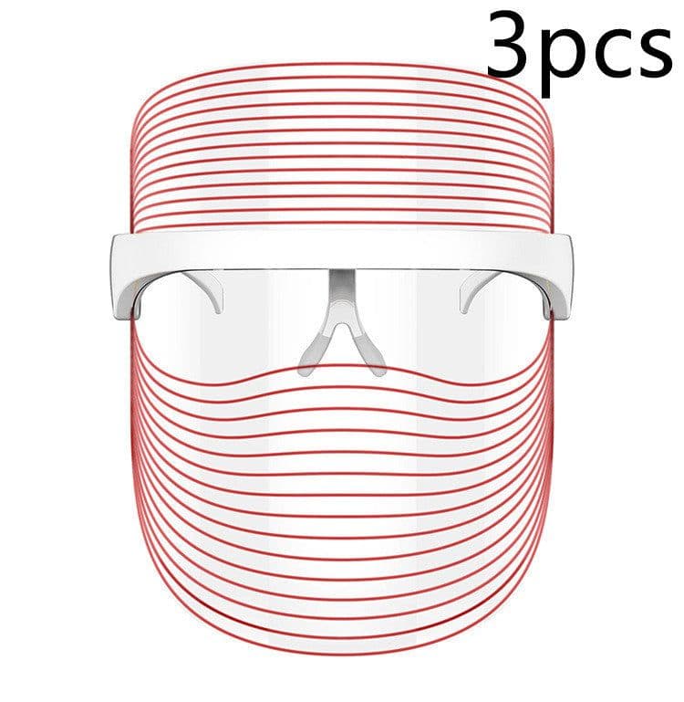 image-7 Color LED Mask Red Light Therapy Skin Rejuvenation Massager Beauty Home Skin Face Whitening Anti Aging SPA Device