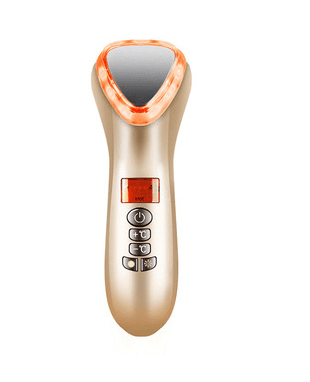 image-Red And Blue Hot And Cold Hammer Beauty Equipment Facial Vibration