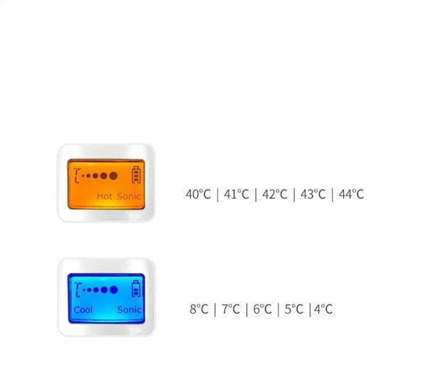 image-Red And Blue Hot And Cold Hammer Beauty Equipment Facial Vibration