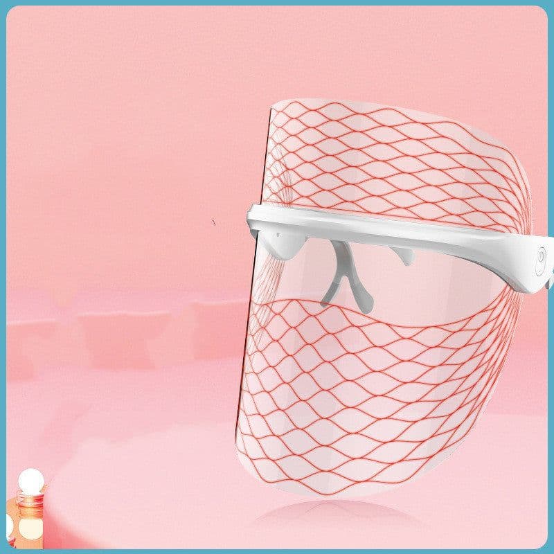 image-Rechargeable LED Seven-color Touch Color Light Mask Beauty Mask Photon Rejuvenation Spectrometer