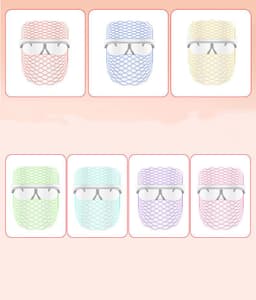 image-Rechargeable LED Seven-color Touch Color Light Mask Beauty Mask Photon Rejuvenation Spectrometer