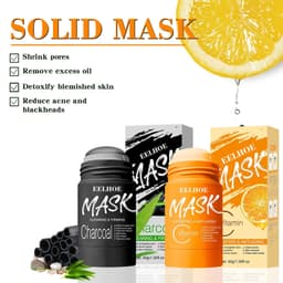 image-Solid Cleansing Mask Bamboo Charcoal To Remove Blackheads