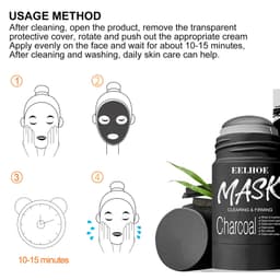 image-Solid Cleansing Mask Bamboo Charcoal To Remove Blackheads