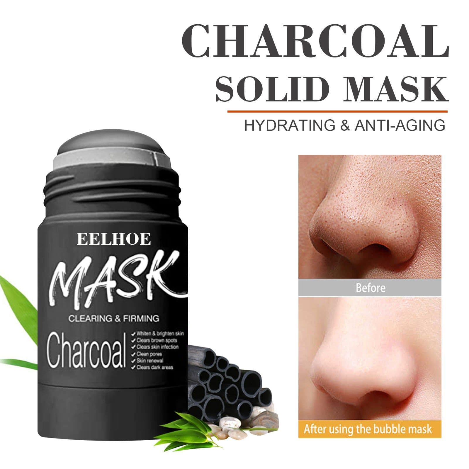 image-Solid Cleansing Mask Bamboo Charcoal To Remove Blackheads
