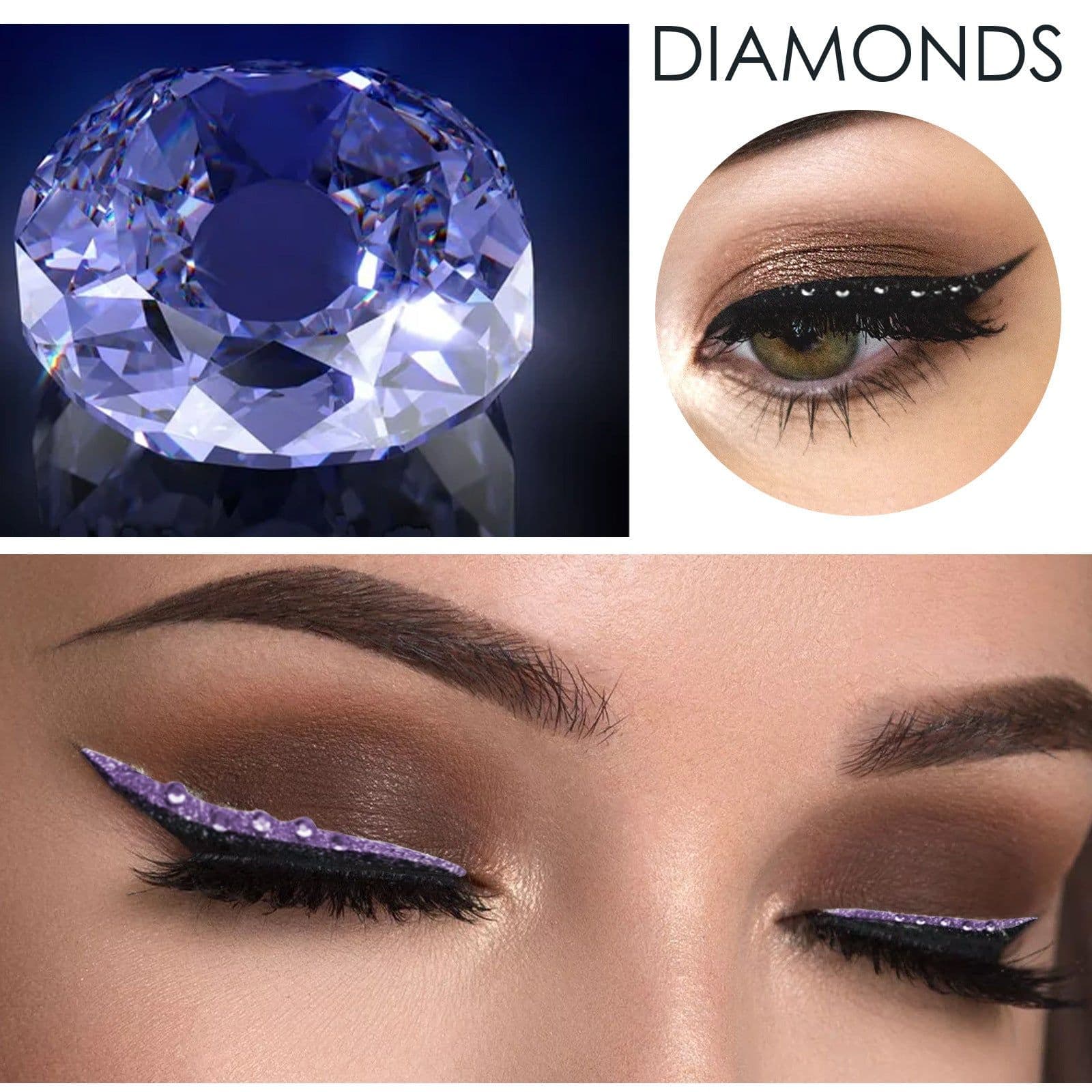 image-Creative Simple Waterproof Diamond Eyeliner Stickers
