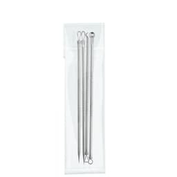 image-Rose Gold Stainless Steel Acne Needle 4-piece Tool Beauty Acne Blackhead Acne Clip Tool Set
