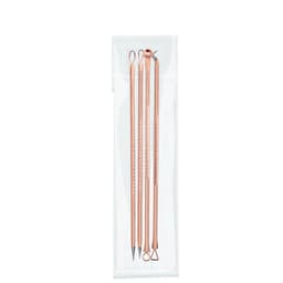image-Rose Gold Stainless Steel Acne Needle 4-piece Tool Beauty Acne Blackhead Acne Clip Tool Set