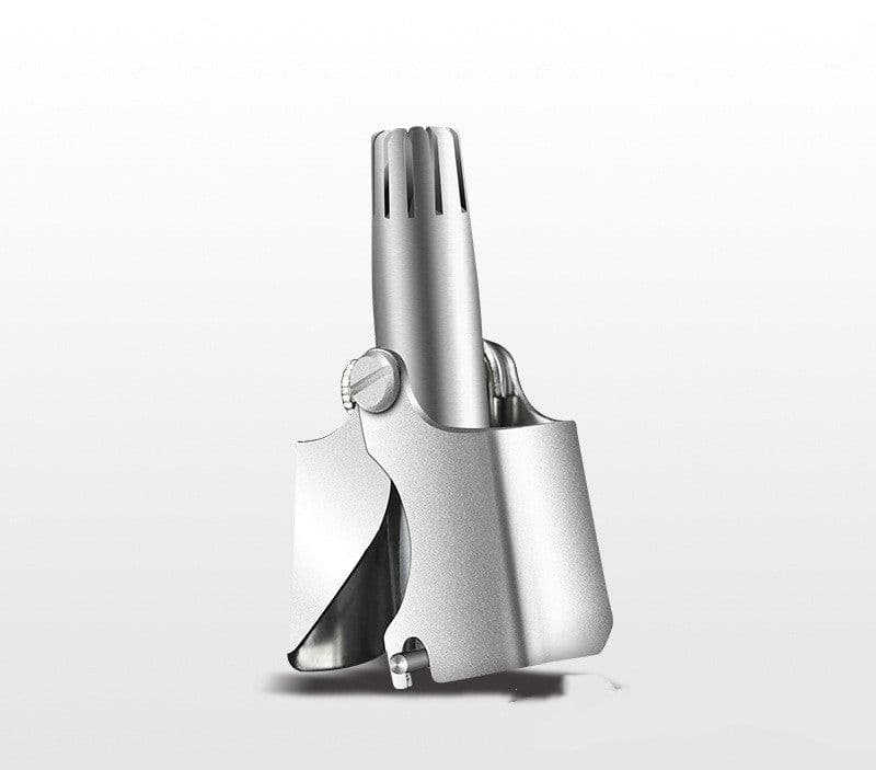 image-Stainless Steel Nose Hair Trimmer Men's Manual Scissors To Remove Nose Hair Shaving Cleaner
