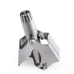image-Stainless Steel Nose Hair Trimmer Men's Manual Scissors To Remove Nose Hair Shaving Cleaner