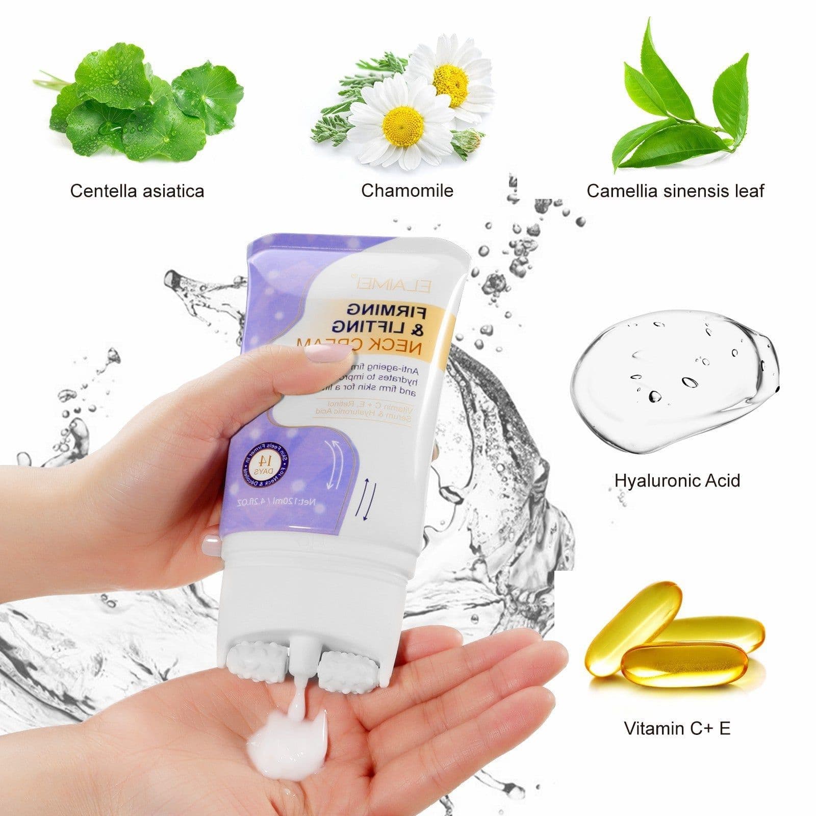 image-Neck Cream Neckline Cream Smooth Anti Aging Moisturizing Whitening Cream Beauty Firming Skin Care