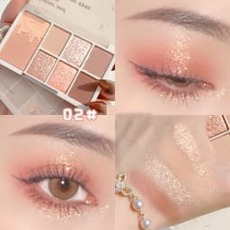image-Seven-color Eyeshadow Palette Matte Pearlescent Color