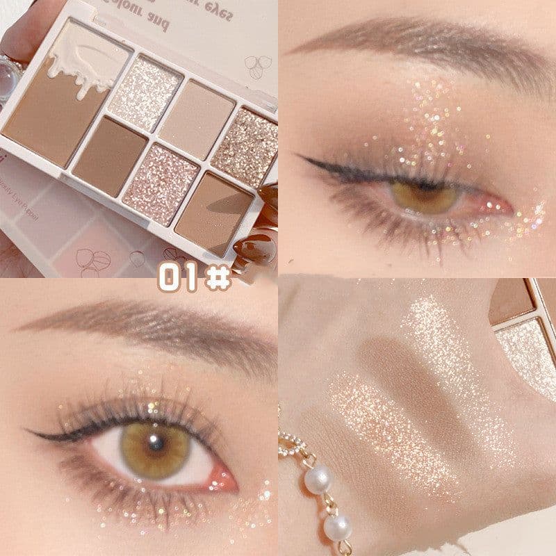 image-Seven-color Eyeshadow Palette Matte Pearlescent Color