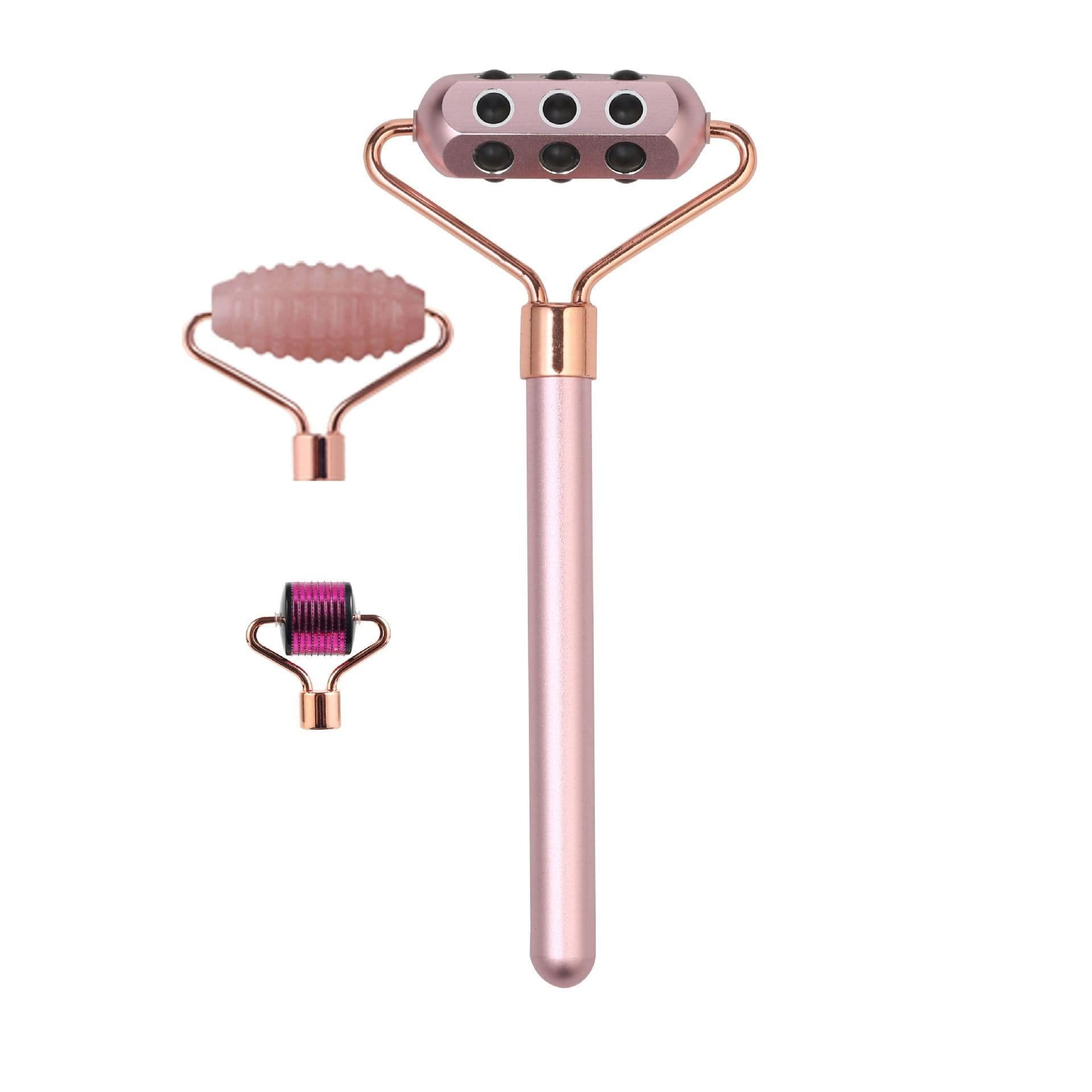 image-Seven-in-one Magnetic Head Changer Three Piece Facial Massage Set