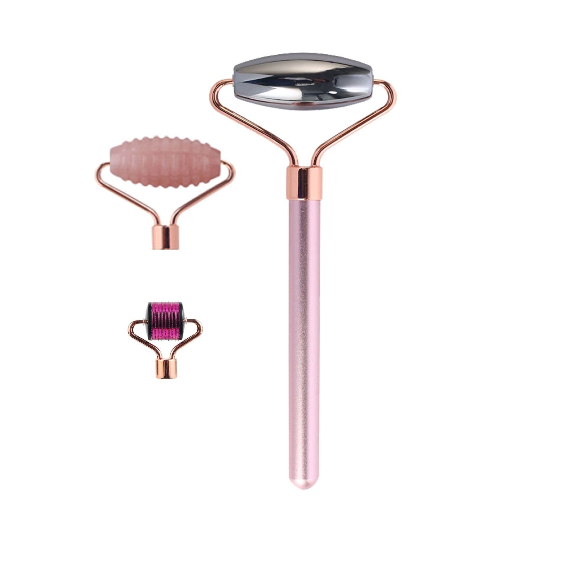 image-Seven-in-one Magnetic Head Changer Three Piece Facial Massage Set